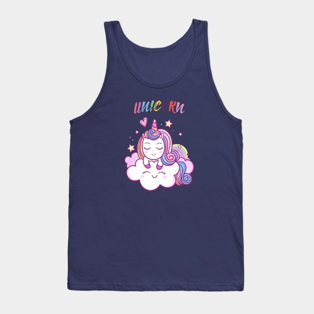 Unicorn Lover Tank Top by JeffDesign